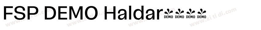 FSP DEMO Haldar字体转换 FSP DEMO Haldar字体转换